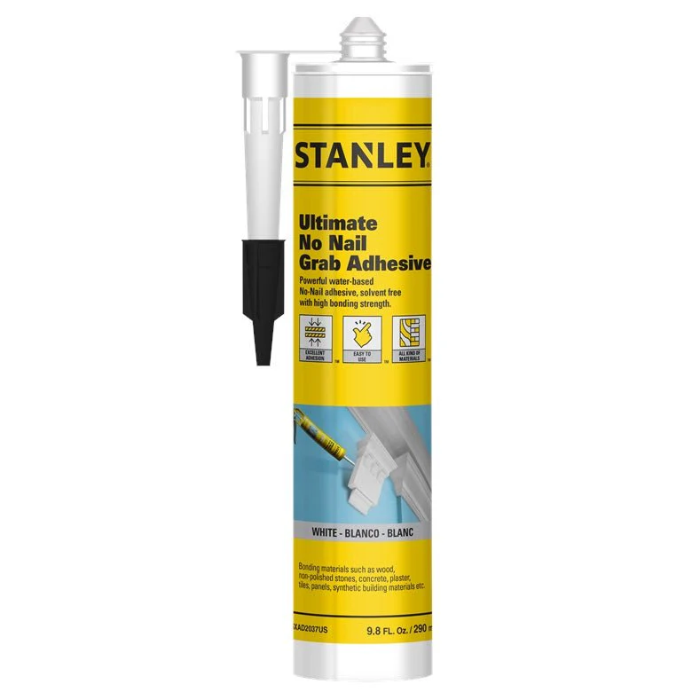 Stanley Ultimate No Nail Grab Adhesive White 290ml