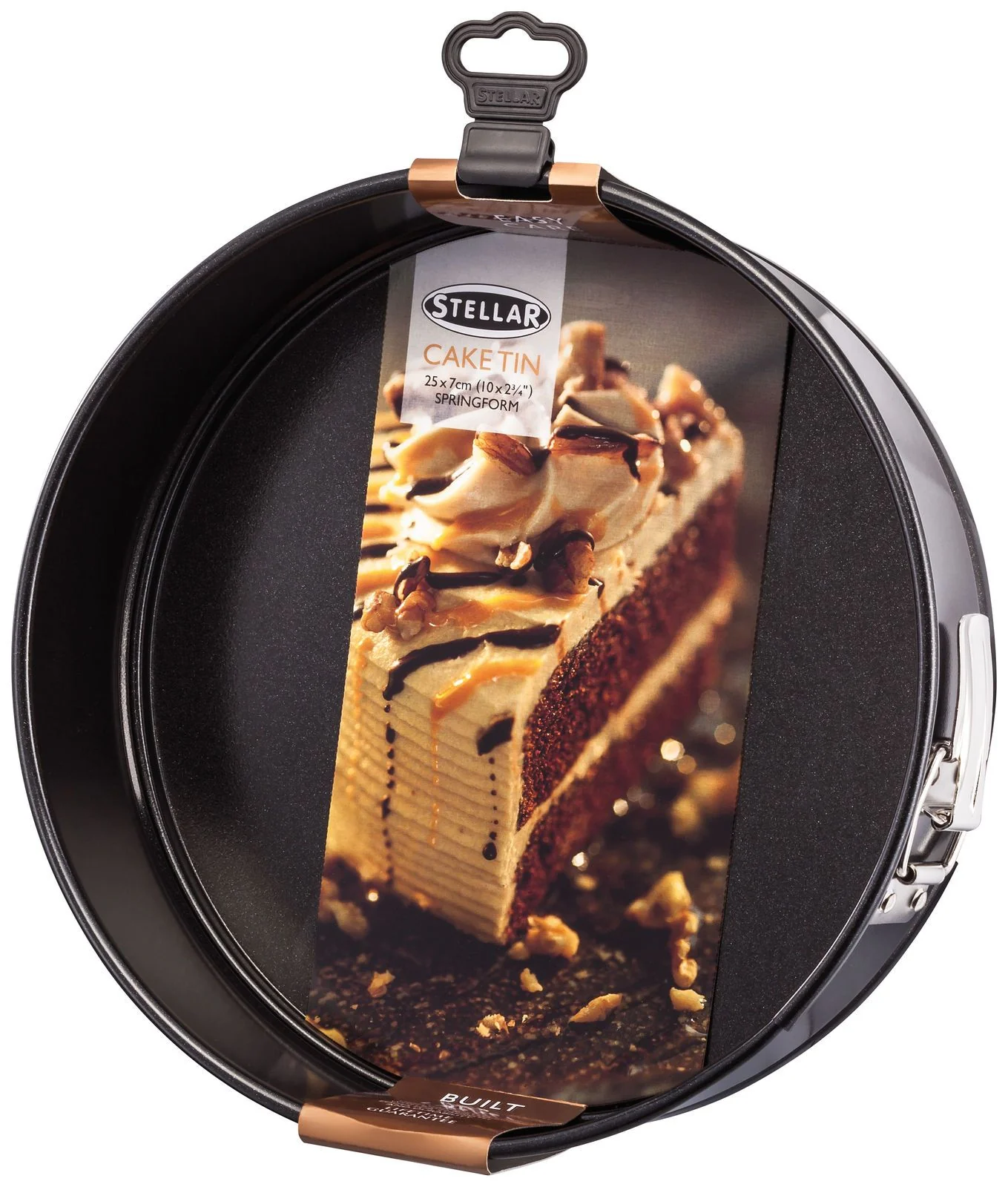Stellar Bakeware, 10"/25cm Round Cake Tin, Springform, Non-Stick. Dishwasher safe. - Image 2