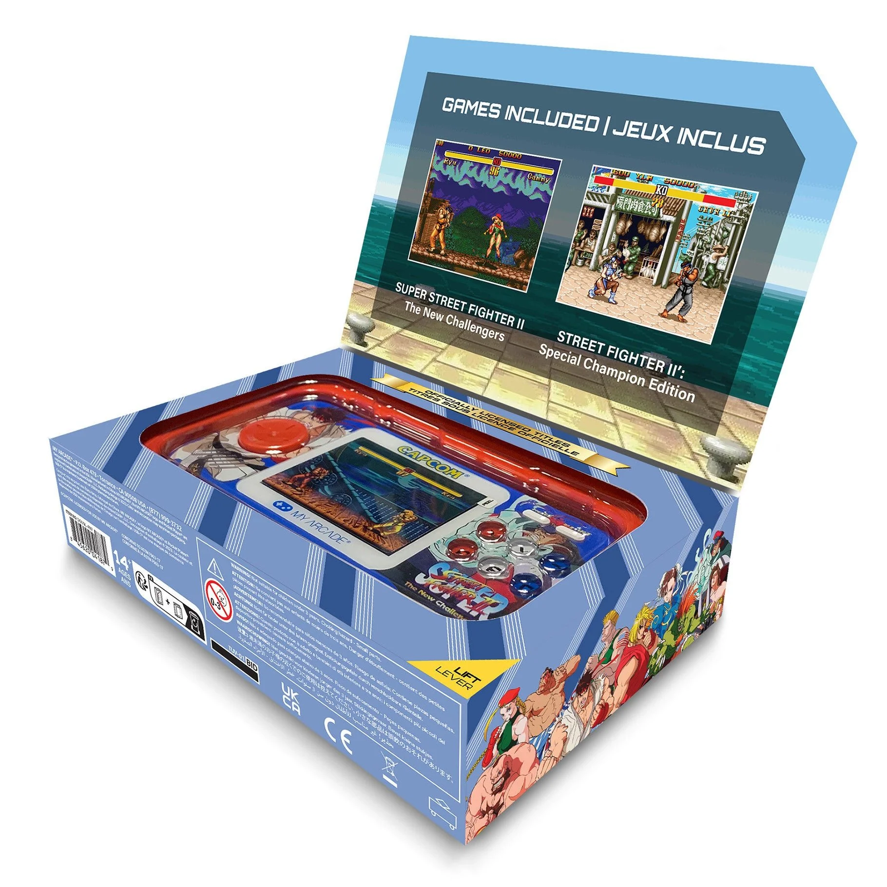 Super Street Fighter II Pocket Player Pro Portable Gaming System (2 Games In 1) - Image 2