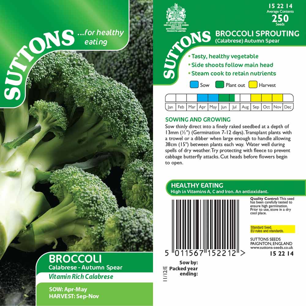 Suttons Broccoli Autumn Spear 152214 - Image 2