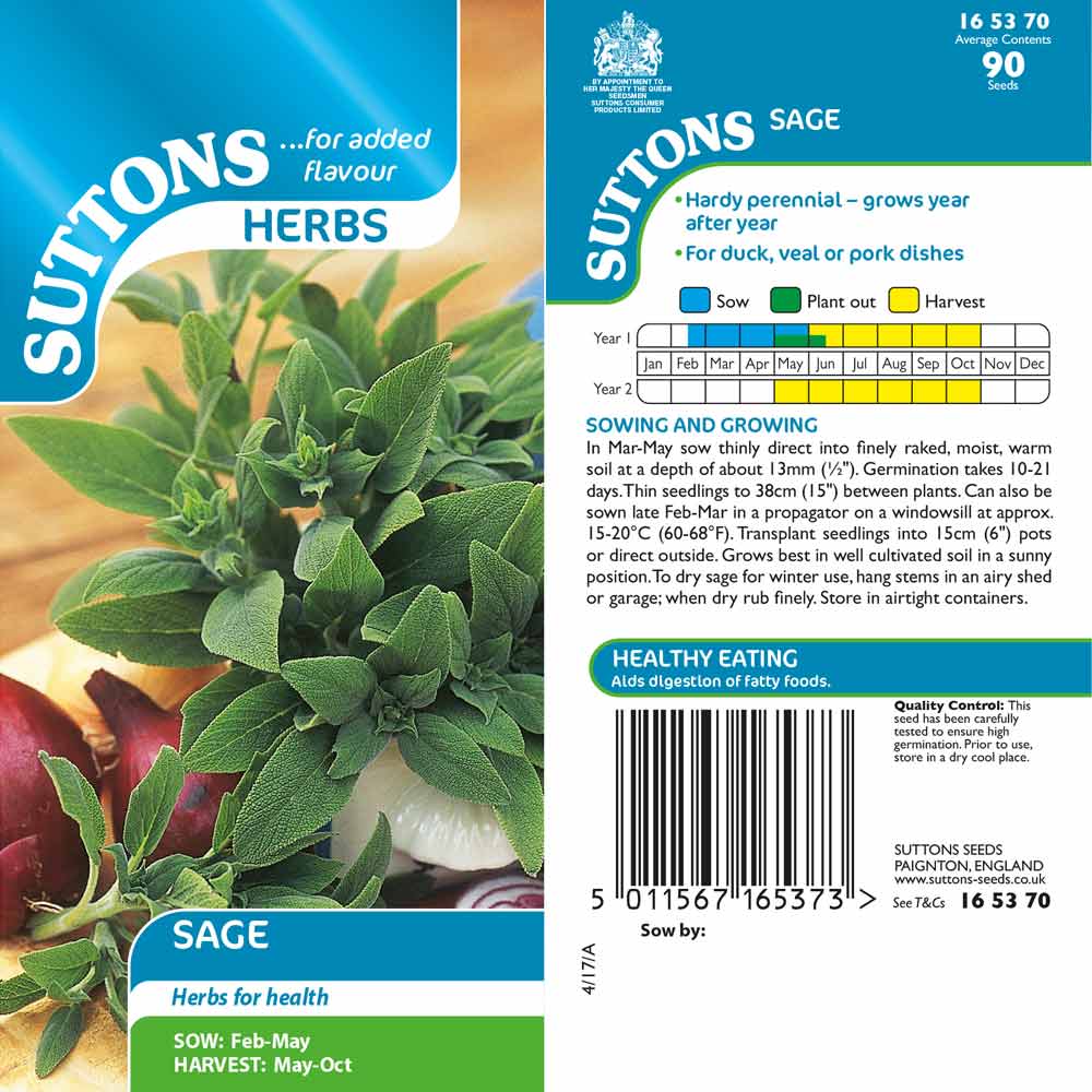 Suttons Herb Sage 165370 - Image 2
