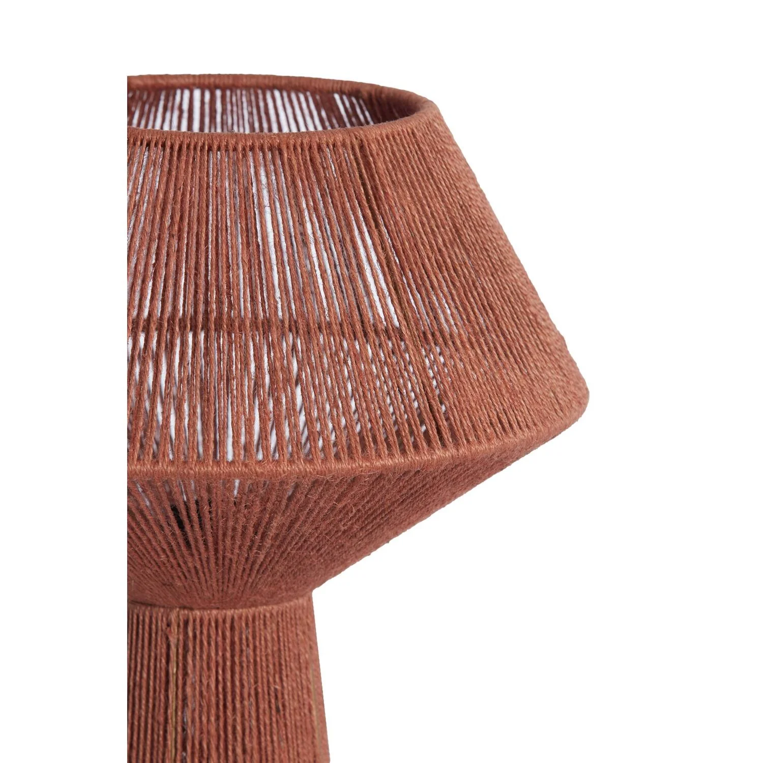 Table Lamp 30 x 47cm FUGIA Jute Brick Red - Image 4