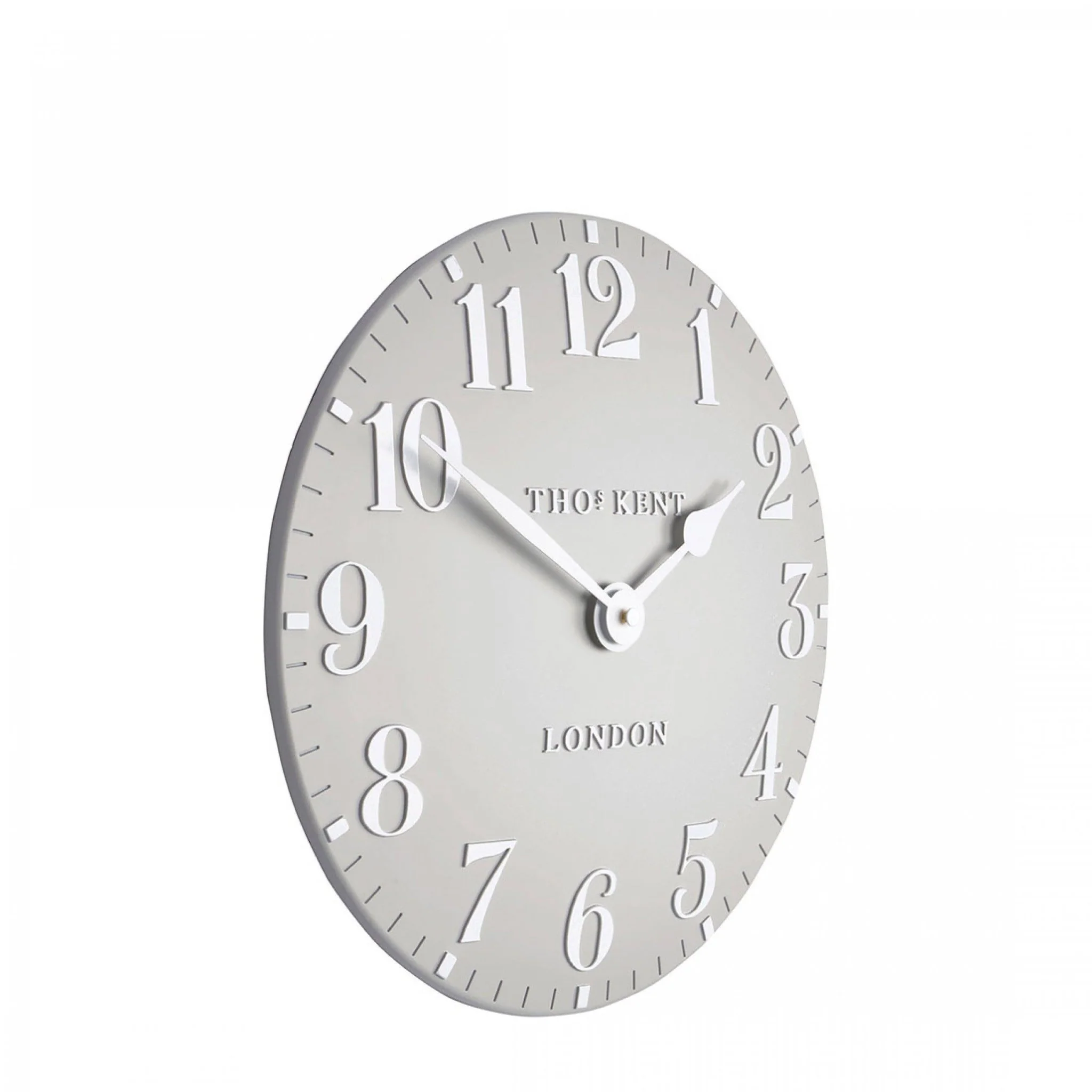 Thomas Kent 12" Arabic Wall Clock Dove Grey - Image 3