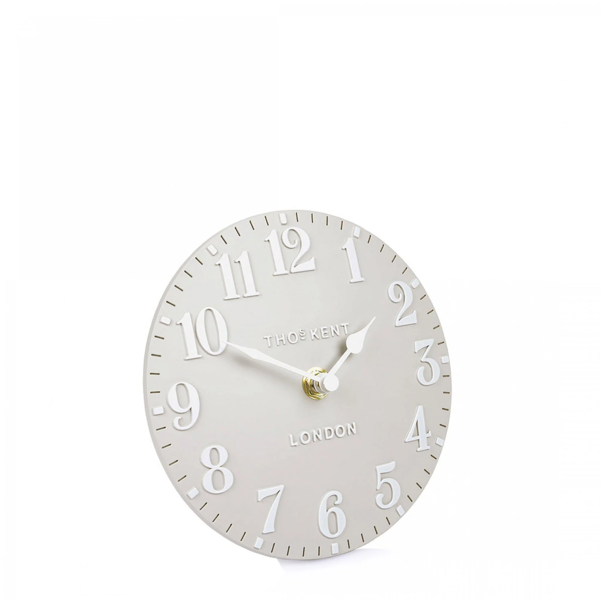 Thomas Kent 6" Arabic Mantel Clock Dove Grey - Image 2