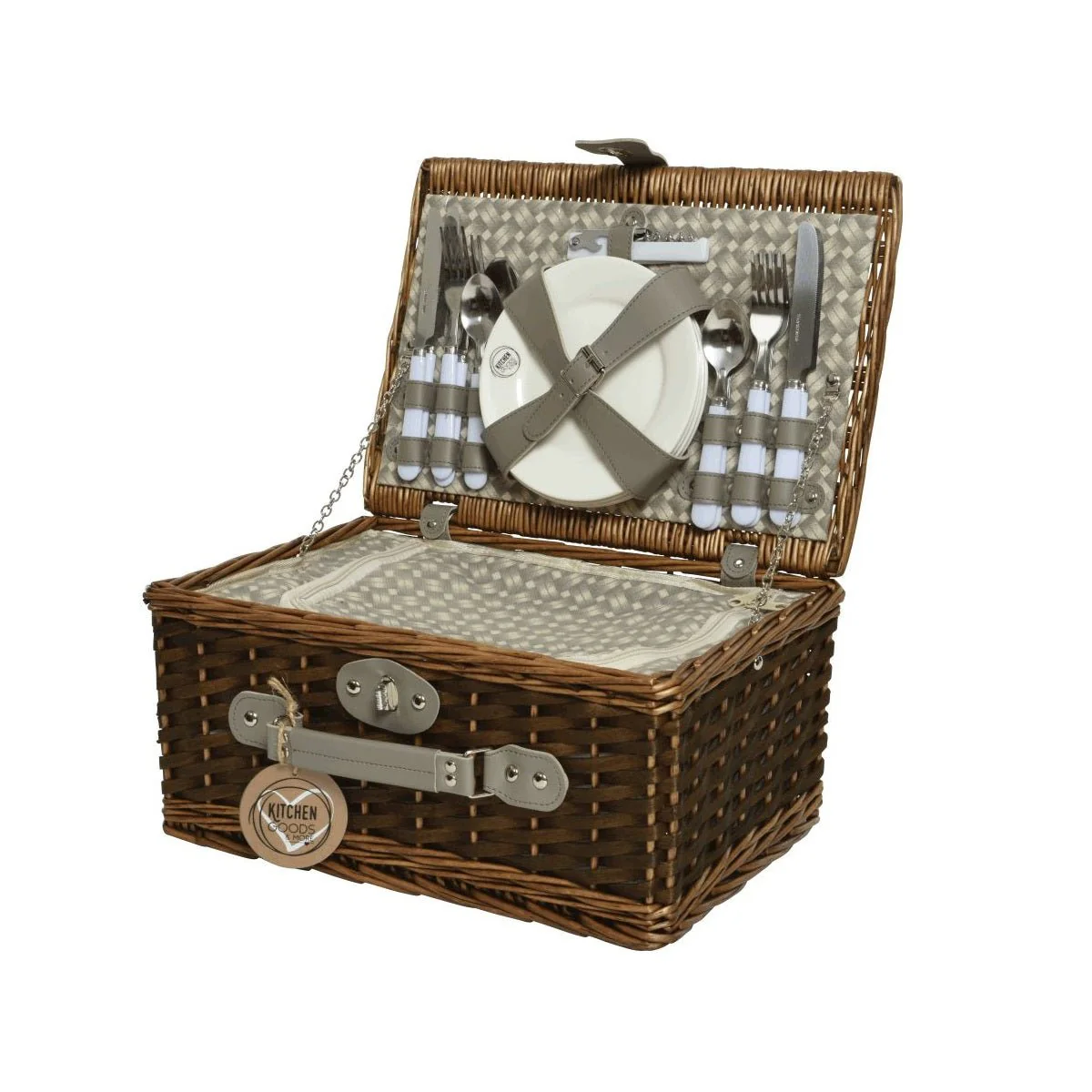 Traditional Wicker Picnic Basket Set