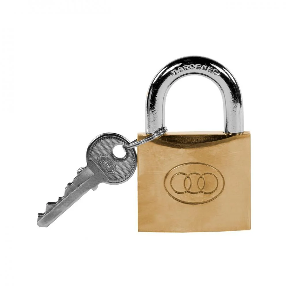 Tri- Circle Heavy Duty Brass Padlock - 25mm - Image 2