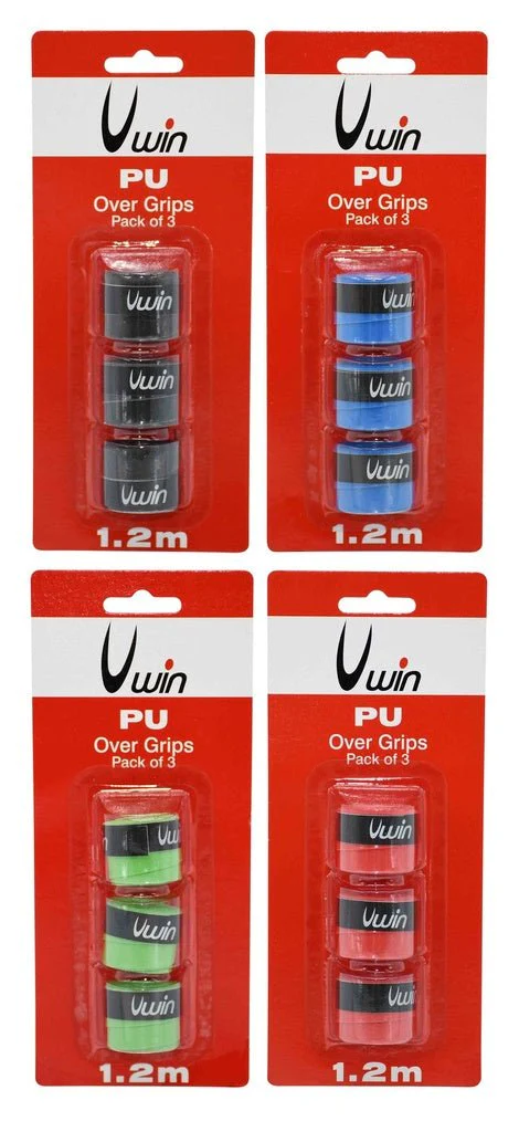 Uwin Over Grip - Pack of 3 Assorted colours