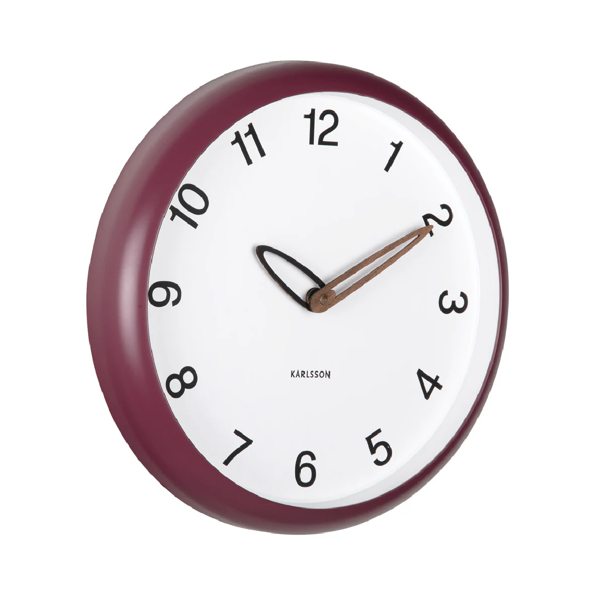 Wall Clock Bella Dark Mauve - Image 2