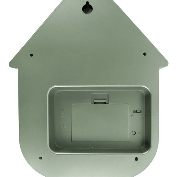 Wall Clock Modern Cuckoo Metallic Jungle Green - Image 4