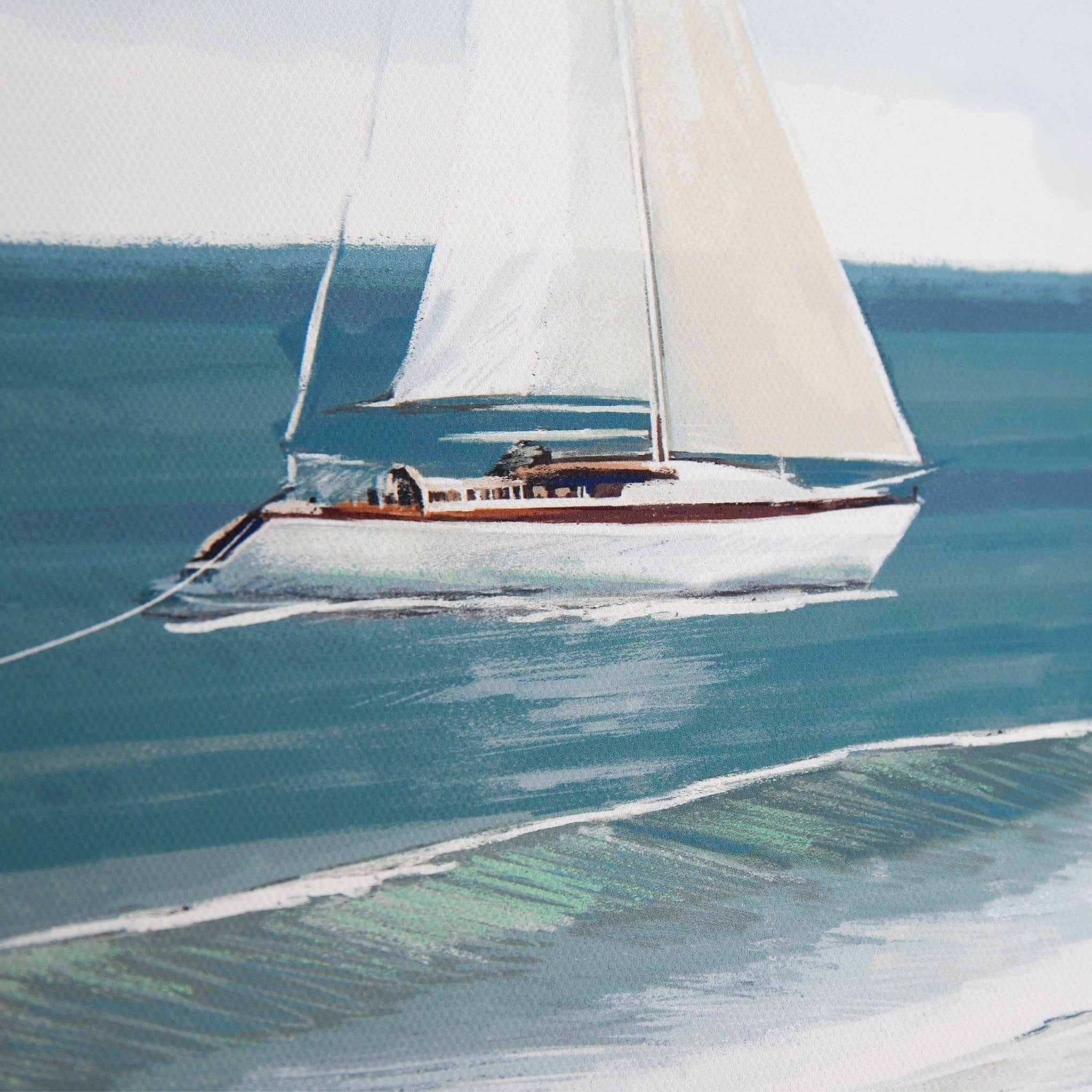 White Sails Framed Wall Art - Image 3