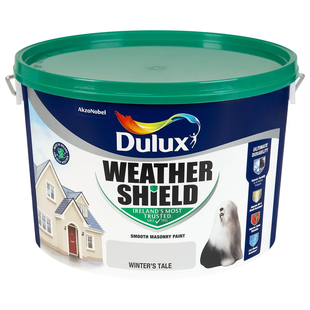 WINTER'S TALE Dulux Weathershield Masonry Paint Colours - 10 Litre