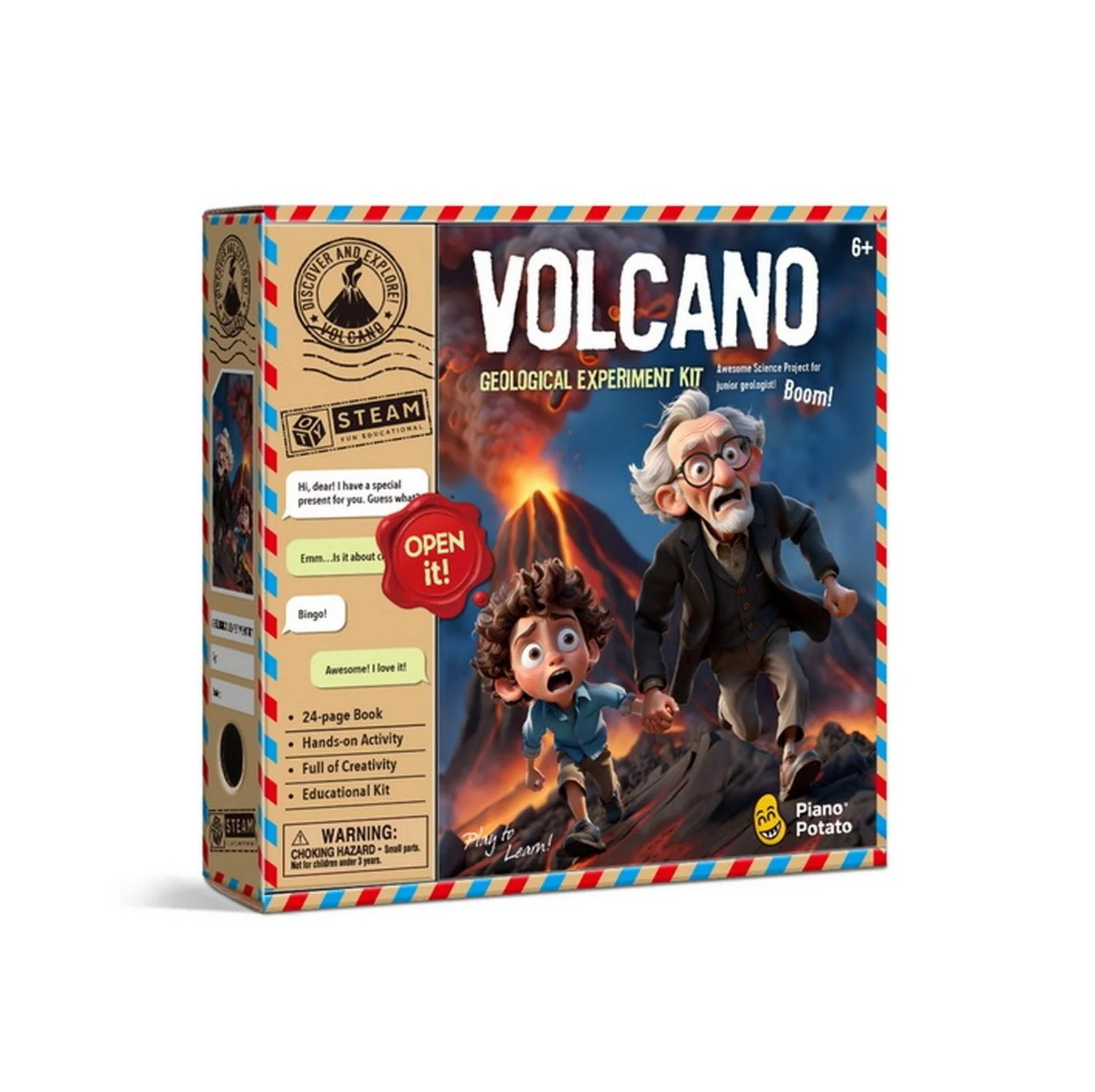World Of Science Discover & Explore Volcano Science Kit