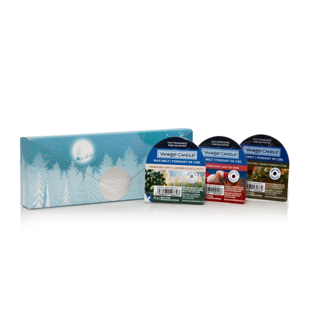 Yankee Candle 3 Wax Melts Christmas Candle Gift Set