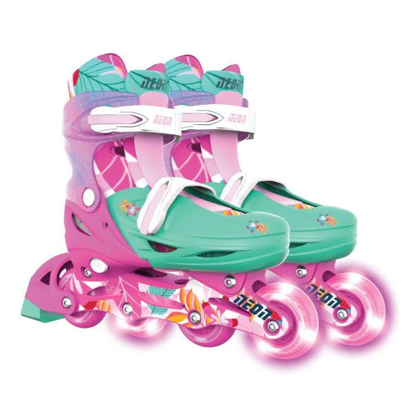 Yvolution Neon Combo Skates Floral (UK 11-1)