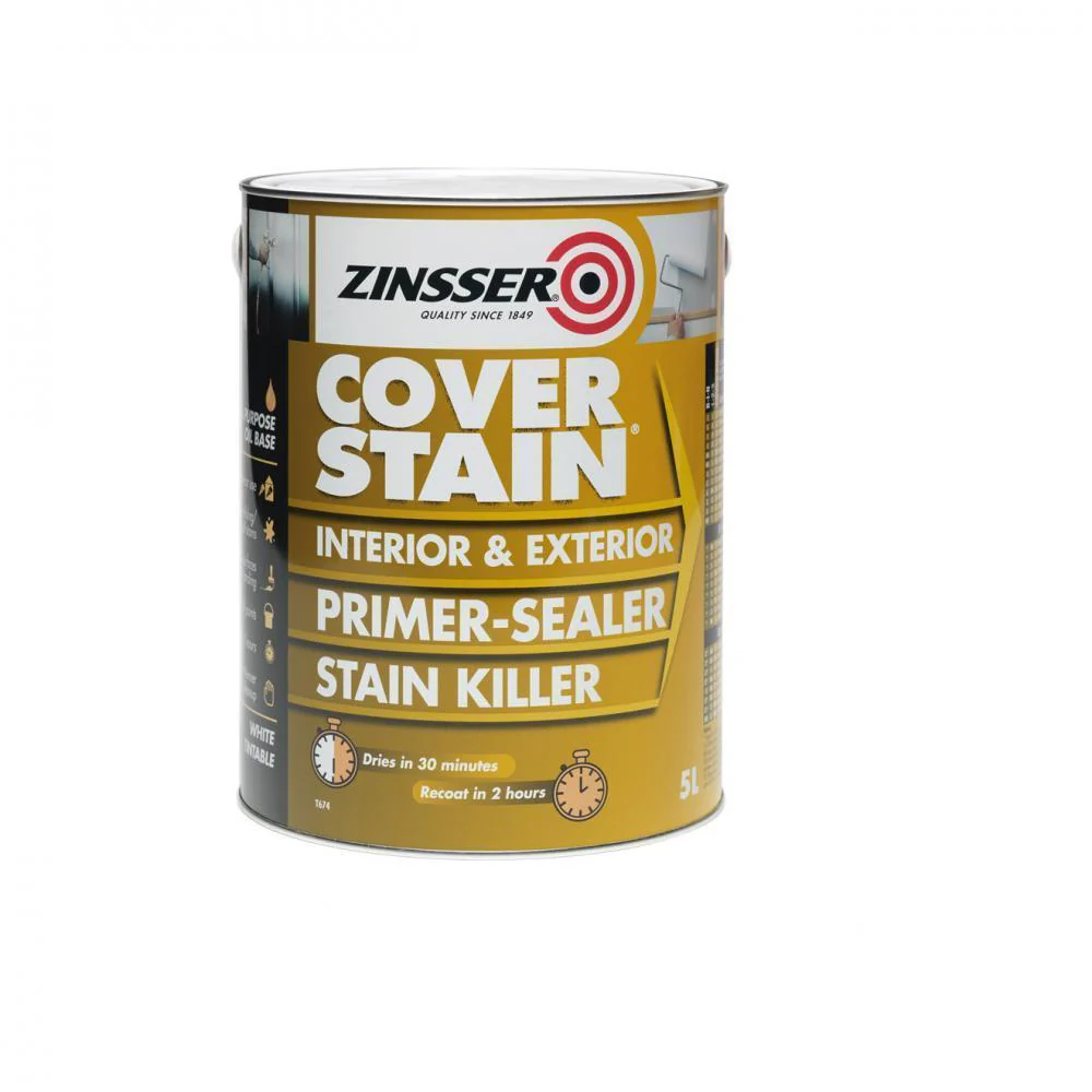 Zinsser Cover Stain Primer - 5 Litre - Image 2